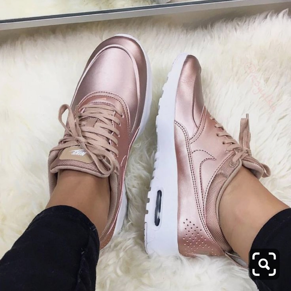 Rose Gold Nike sneakers